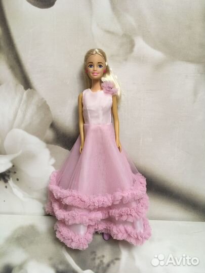 Одежда Платье для куклы Барби, цвет розовый