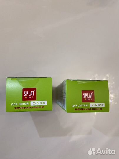 Набор детская зубная паста Splat