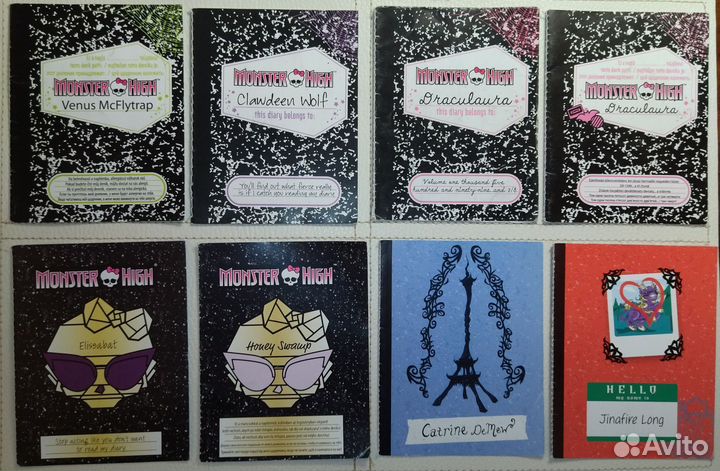 Монстер хай дневники и карточки