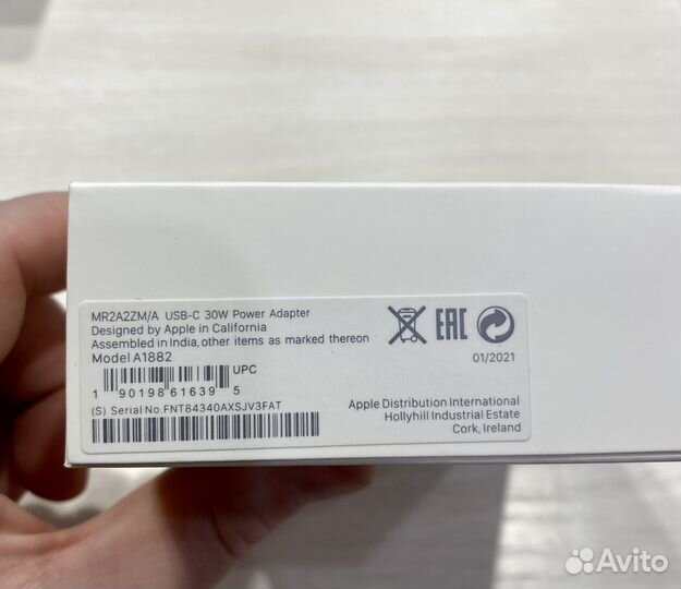 Сетевой адаптер Apple 30W USB Type-C 3A MR2A2ZM/A