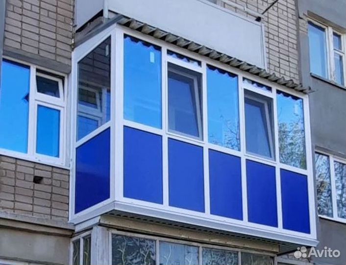 Крыша из профнастила для балконов