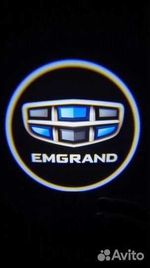 Проекции в двери Geely Emgrand накладные 2 шт