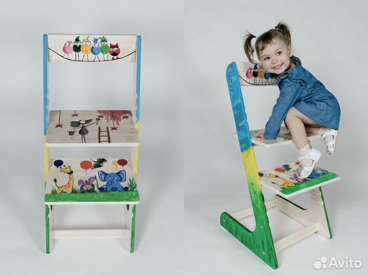 Растущий стул - с рисунком