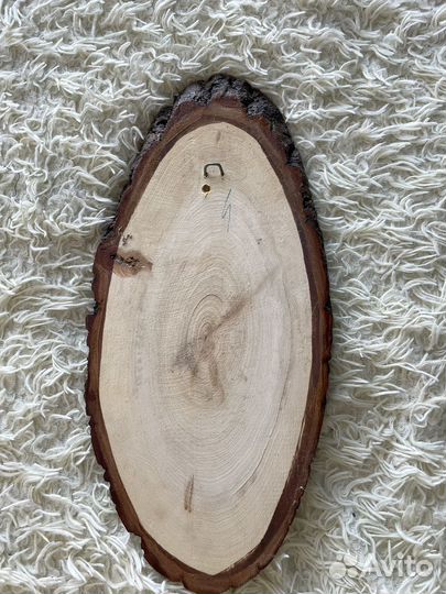 Картина на срезе дерева