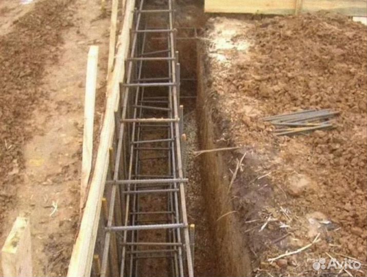 Заливка фундамента бетонные работы отмостки