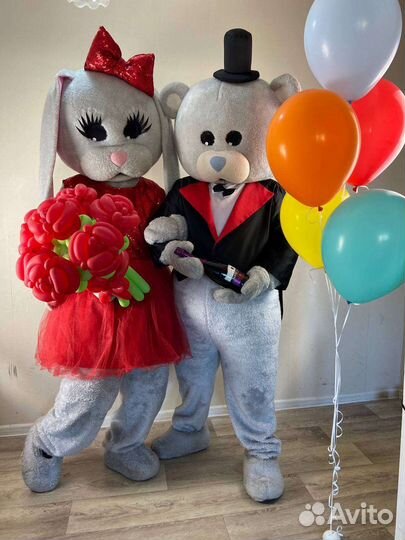 Ростовые куклы мишки зайки