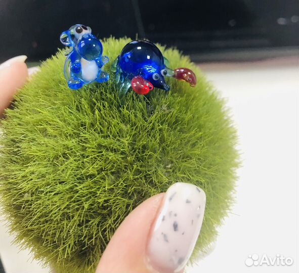 Стеклянные фигурки животных