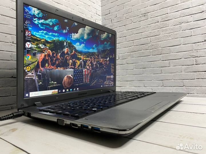 Мощный ноутбук Samsung A10 / 4ядра / SSD+HDD