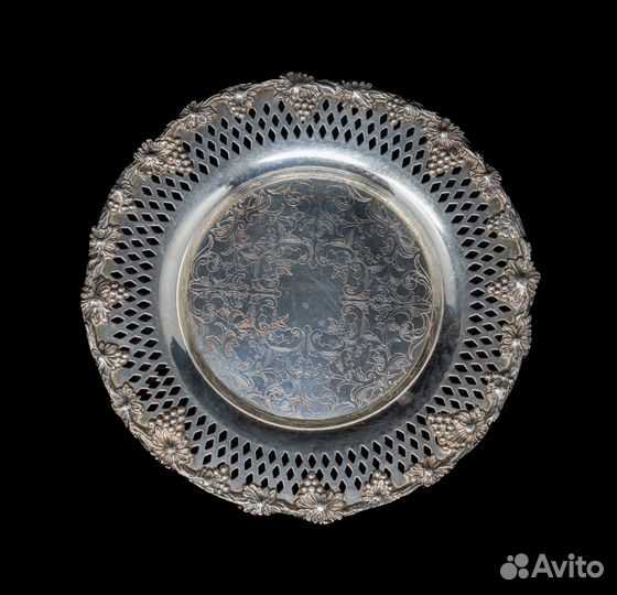 Посеребренный поднос-тарелочка Роджерс, США