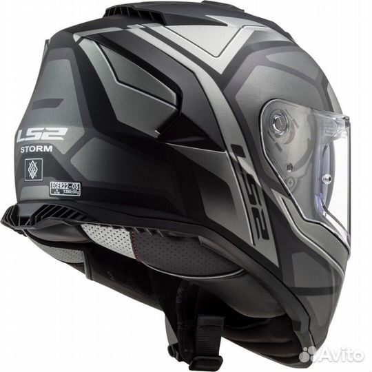 Мотошлем LS2 FF800 storm faster black-grey