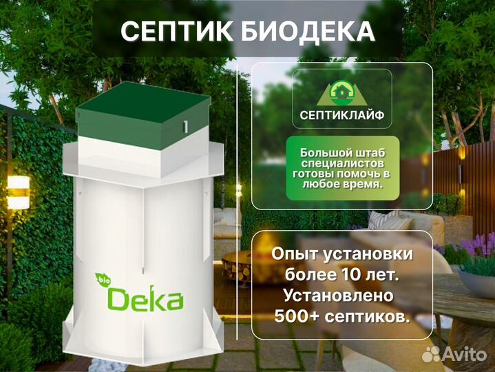 Септик Биодека в кредит
