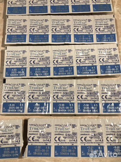 Контактные линзы Acuvue Trueye -5.00 30 шт