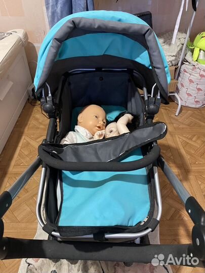 Детская коляска и вертолет для куклы