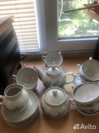 Сервиз чайный Незабудки, Дулево