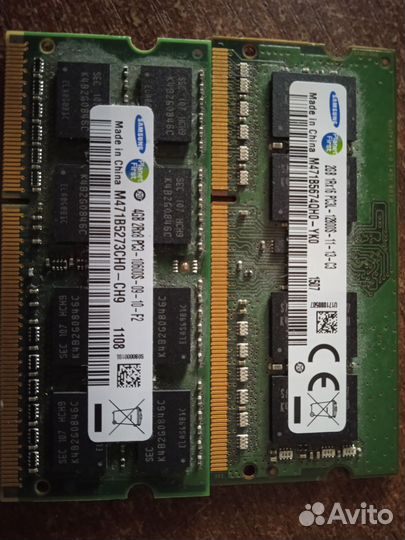 Оперативная память ddr3 so - dimm 4 gb и 2gb для н