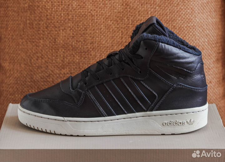 Кожаные кеды Adidas с мехом Оригинал