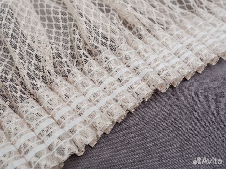 Тюль сетка оркида кофе 3 м 2 шт