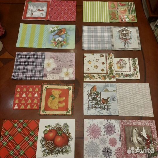 Новогодние салфетки для декупажа