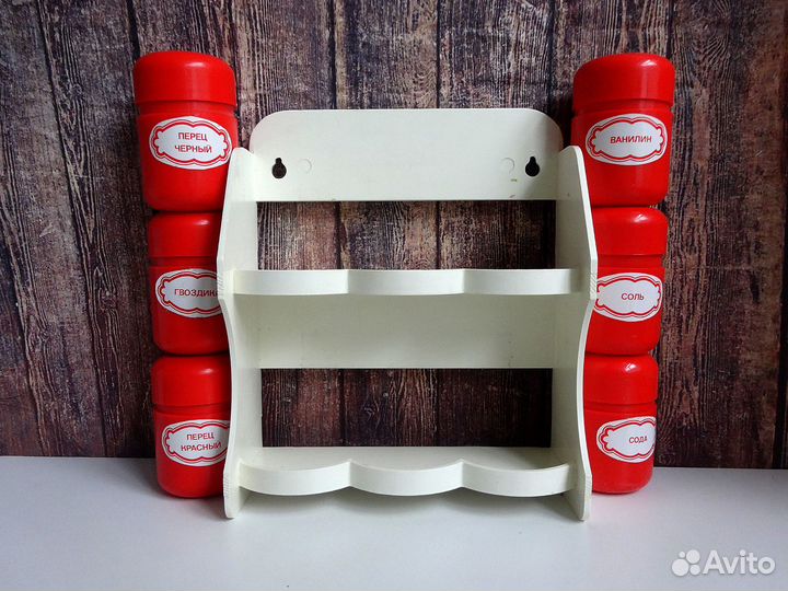 Наборы для специй СССР, пластик и береста