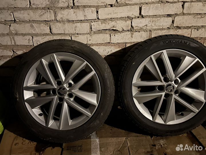 Колеса оригинал на skoda rapid r16