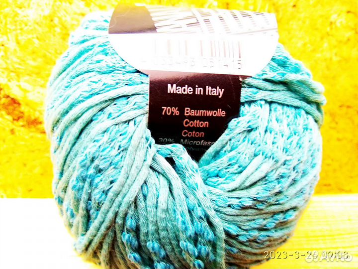Пряжа летняя лен, хлопок Италия Германия