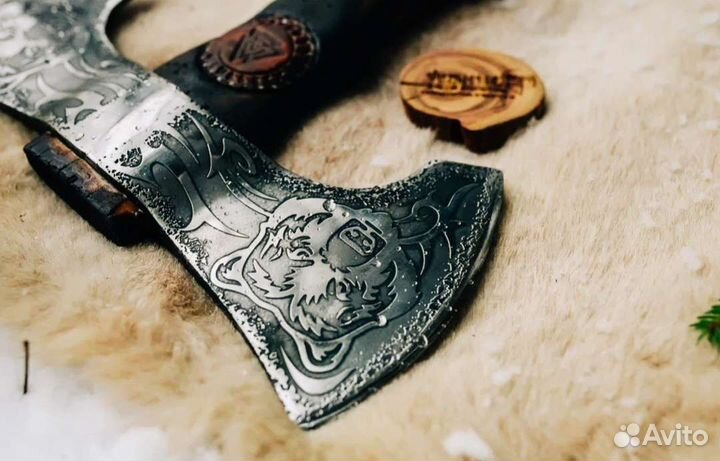 Топор двусторонний кованый Хозяин леса