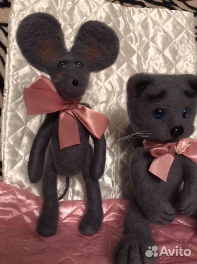 Игрушки валеные из шерсти