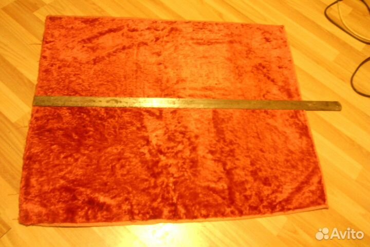 Ткань красная, синяя. Отрез