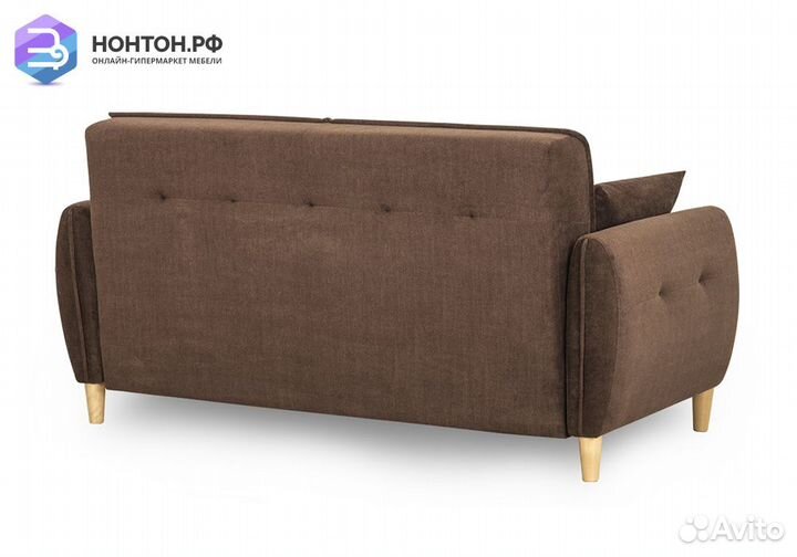 Диван еврокнижка Анита коричневый