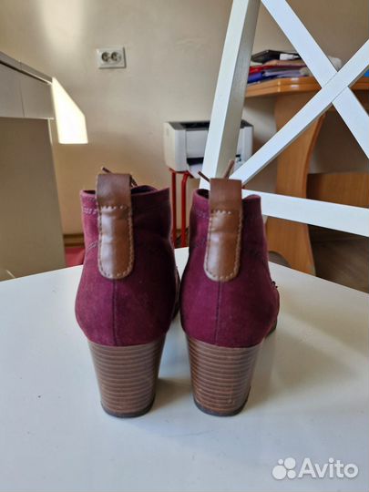 Ботинки замшевые женские 37 размер