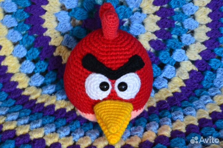 Вязаная игрушка Рэд злая пташка ручная работа