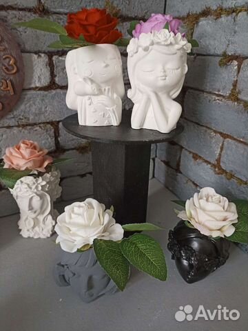 Кашпо mini с цветком