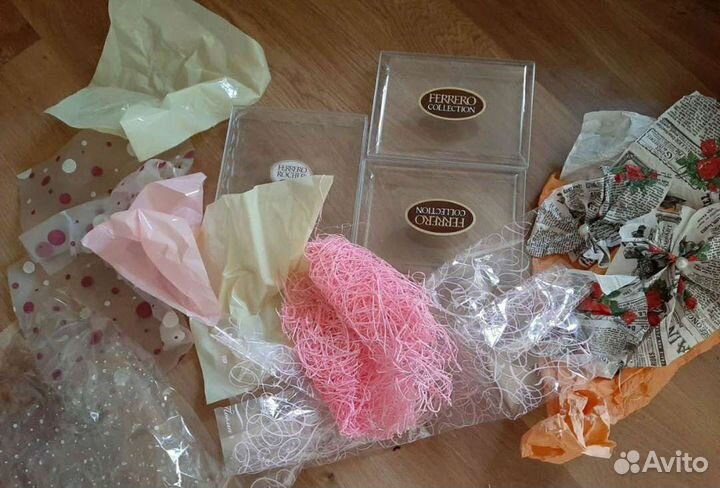 Коробки пустые, упаковочный материал