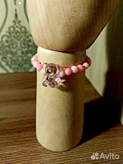 Комплект: браслет и чёкер из бисера