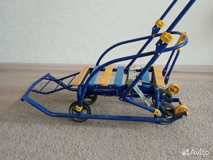 Санки детские с накидкой