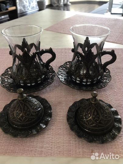Набор турецких стаканов для чая армуду