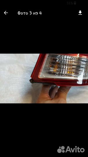 Фонарь задний kia rio 3
