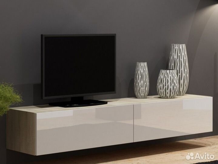 Тумба тв Модерн Виго мдф глянец подвесная дизайн 2