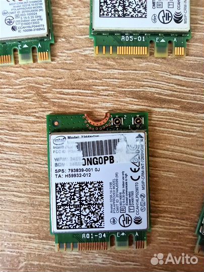 Wifi модули M.2 для ноутбука - двухдиапазонные