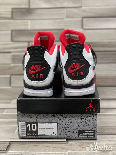 Кроссовки Air Jordan 4 Fire Red (36-45)