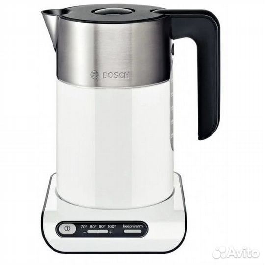 Новый чайник Bosch TWK8611P, белый