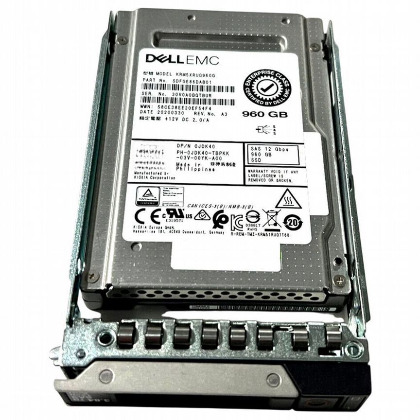 [JDK40] Жесткий Диск Dell 960gb Sas 2,5" Ssd Jdk40