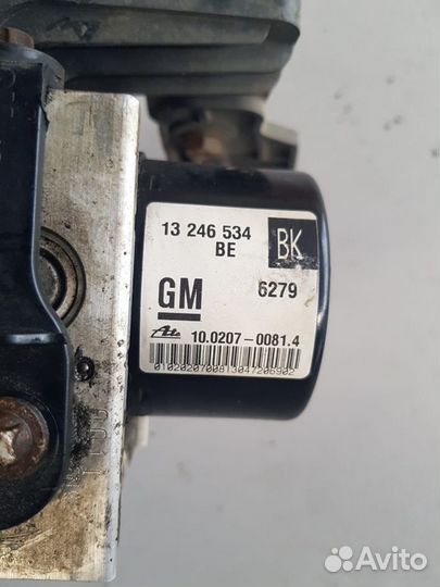 Блок abs на opel astra h