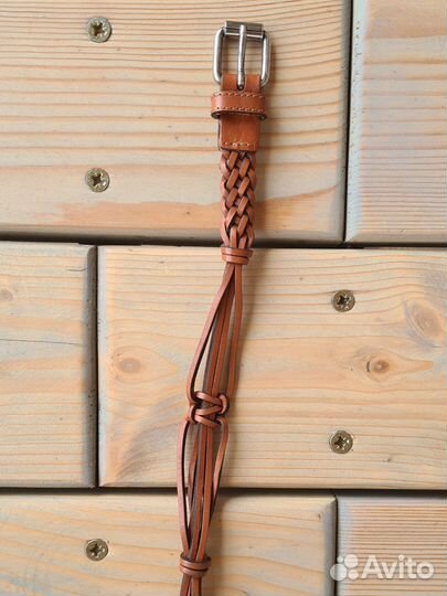 Ремень женский натуральная кожа коричневый