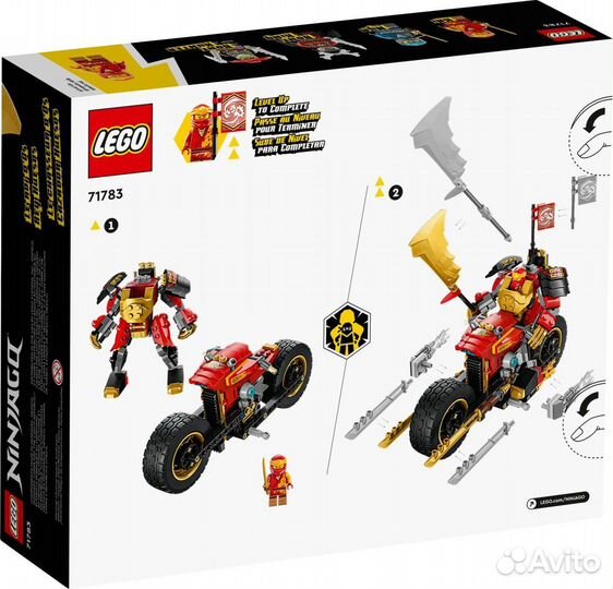 Lego Ninjago 71783 Робот-гонщик Эво Кая