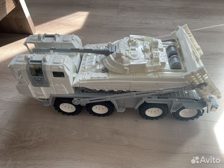 Игрушечный военный тягач щит и танк