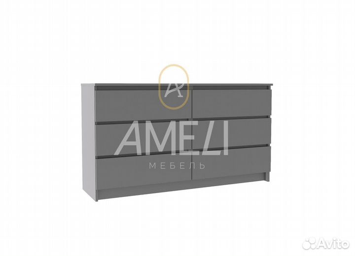 Комод в стиле икеа черный