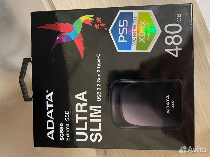 Внешний жесткий диск ssd adata 480 gb