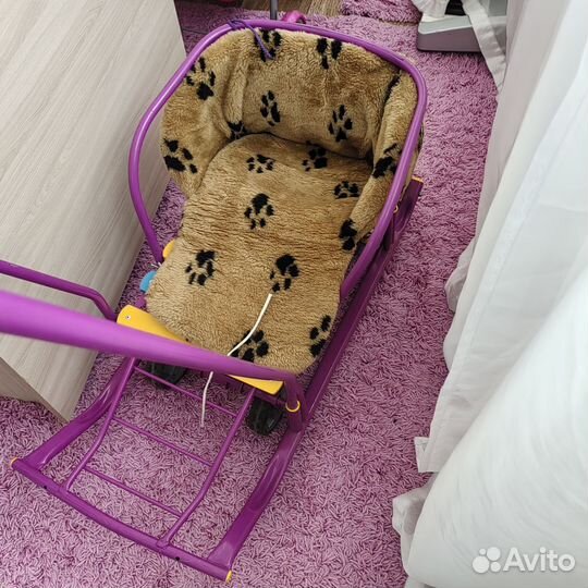 Детские санки с колесами