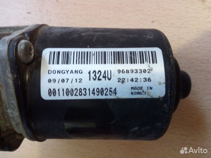 Мотор стеклоочистителя chevrolet cruze